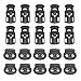 20 Pcs Plastic Cord Locks - 10 pcs Double-Hole & 10 Pcs Sing-Hole DIY End Spring Stop Toggle Stoppers