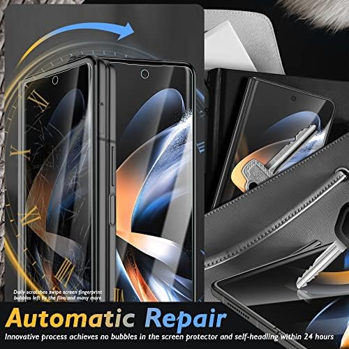 NEWZEROL 3 Sets Compatible for Samsung Galaxy Z Fold 4 5G Screen Protector [Front Screen and Middle Screen] TPU 3D Soft Protective Film for Samsung Z Fold 4 5G - Transparent