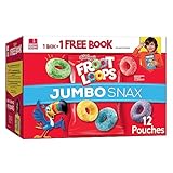 Froot Loops Jumbo Snax Cereal Snacks, Kids Snacks, Fruit Flavored, Original, 5.4oz Box (12 Pouches)