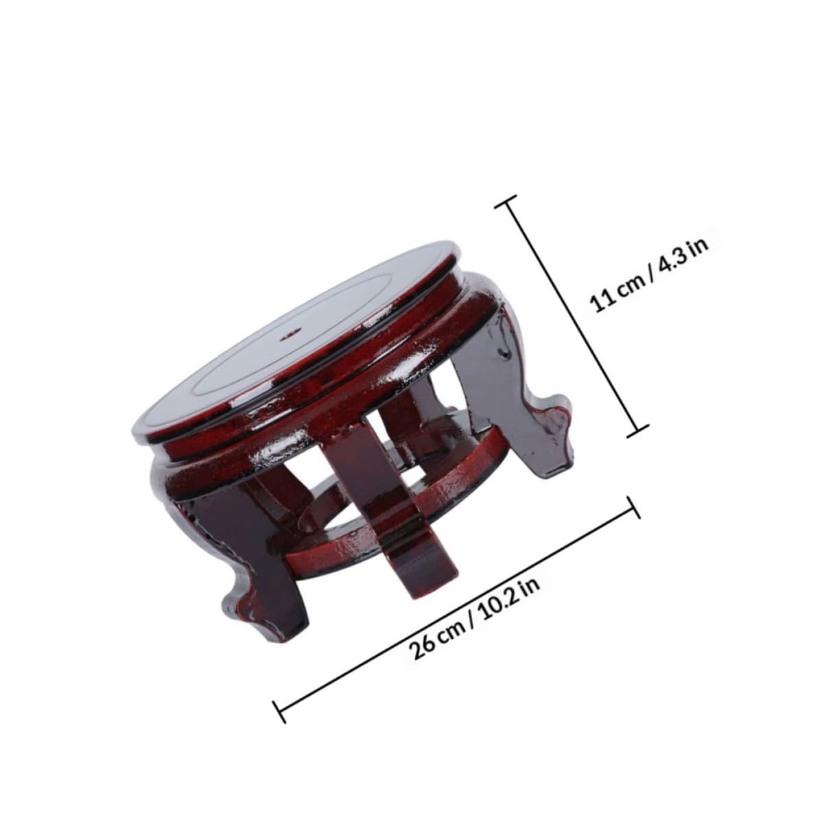 HOMSFOU Soporte de Madera Maciza para Macetas y Peceras Pequeñas Puntos de Apoyo Estables, Base Resistente Que Previene el Desgaste del Suelo, Adecuado para Jardinería y Decoración