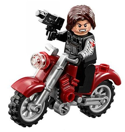 LEGO Marvel Super Heroes Civil War Minifigure - Winter Solider with Motorcycle (76047)