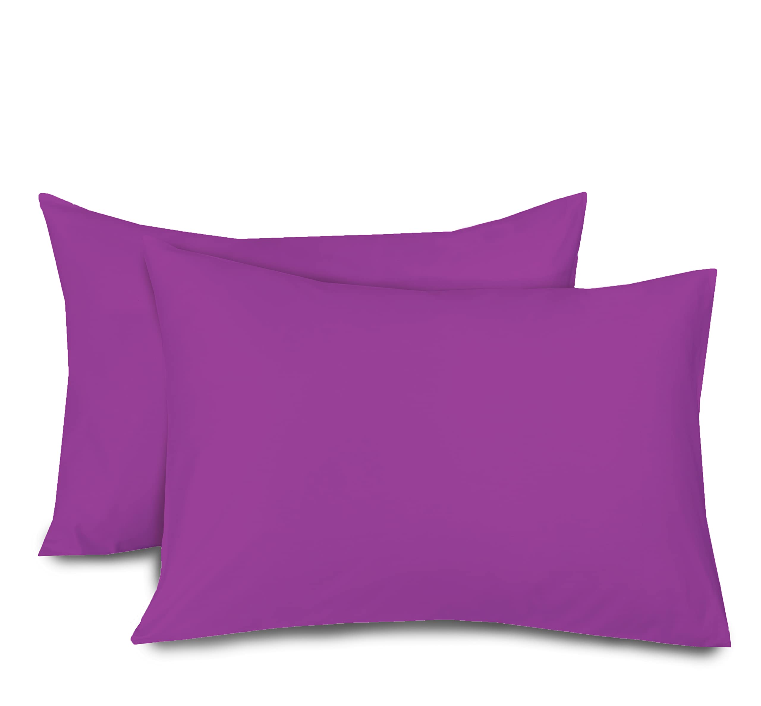 Crescent Collection Plain Housewife Percale Pair of Pillowcase (Fuchsia, Pair Of Pillowcase)