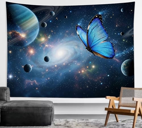 Tapisserie murale galaxie grand format déco salon chambre 200x150