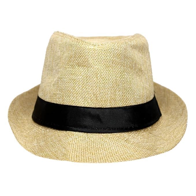 Unisex Beach Fedora Hat Sun Protection Cowboy Summer Style Cap for Men and Women (Pack of 1)-image-37