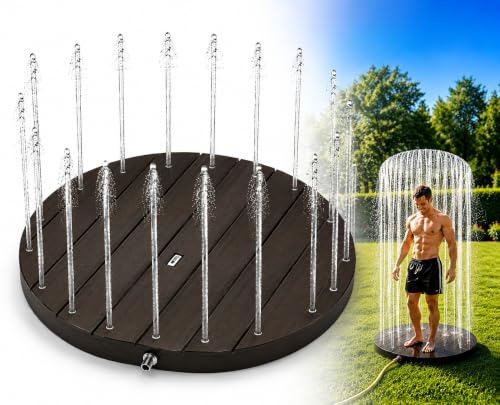 QTSZNDF 33-Inch Platform Outdoor Shower