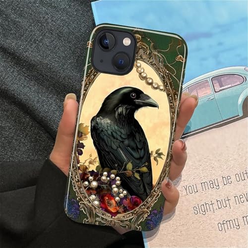 Coque iPhone 15 Plus ZHEGAILIAN corbeau silicone PC