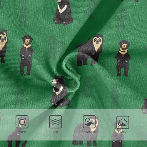 Little Girls' Soft Cotton Underwear Kids Breathable Comfort Black Bear Panties Briefs Toddler3