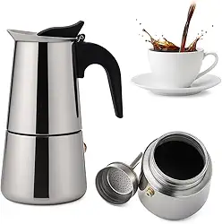 Cafeteira Italiana Expresso 300ml em Inox Para 6 Xícaras