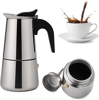 Cafeteira italiana expresso 300ml em inox para 6 xícaras