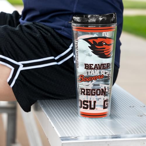 Image of Rico Industries NCAA College Double Wall Mayhem 16oz Or 20oz Tritan Tumbler W Lid