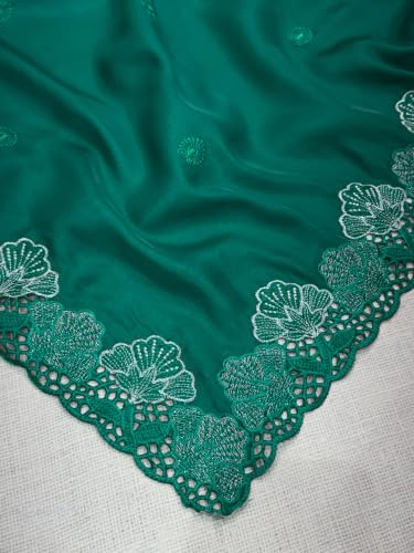 Generic thread embroidery silk saree – image 3