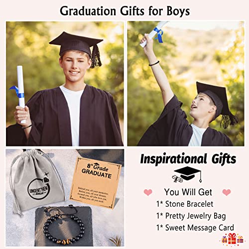 Ungent Them 8Th Grade Graduation Gifts For Boys 2023, Middle School Graduation Gifts For Teen Boys Him, Eighth Grade Graduation Bracelets Grad Gifts For Boys Class Of 2023 Gifts #TOP4