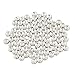 Produktbild Naler 6mm Rondelle Strassstein Spacer Zwischenperlen Versilbert Strassrondelle Perle Zwischenringe für Armbänder Kette (120 Stück)