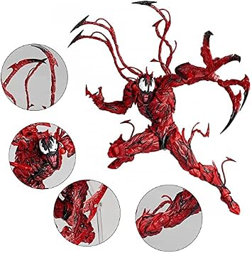 Venom Action Figure Toy - Unleash Dark Power - Carnage Action Figure - Venom Legend Series 7 Carnage Action Figure - Collectible Anime Toy Gift for Boys and Girls Carnage