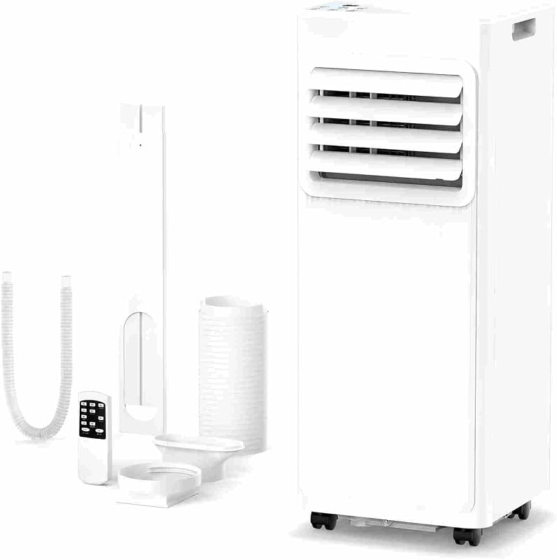 COWSAR 10000 BTU Portable Air Conditioners for Rooms up to 450 Sq Ft, 4 Modes Portable AC Unit with Cool/Fan/Dehumidifier/Sleep, Remote Control & 24H Timer, Energy Saving for Bedroom, Apartments