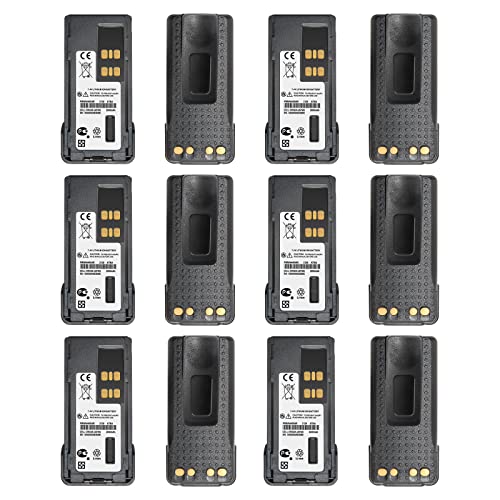 (12PCS) PMNN4493A Battery Replacement PMNN4491 PMNN4448 PMNN4406AR [2026 New Version] for Motorola XPR 3500 XPR 3500e XPR 3300 XPR 3300e PMNN4407 PMNN4412A PMNN4488A PMNN4409 PMNN4409AR Battery