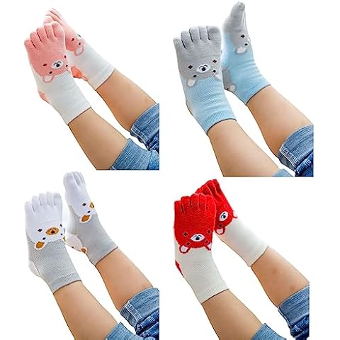Yuehuamech Chaussettes à orteils pour enfants Cover