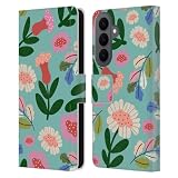 Head Case Designs Licenza Ufficiale Gabriela Thomeu Super Bloom Floreale Custodia Portafoglio in Pelle Compatibile con Samsung Galaxy S26 Plus