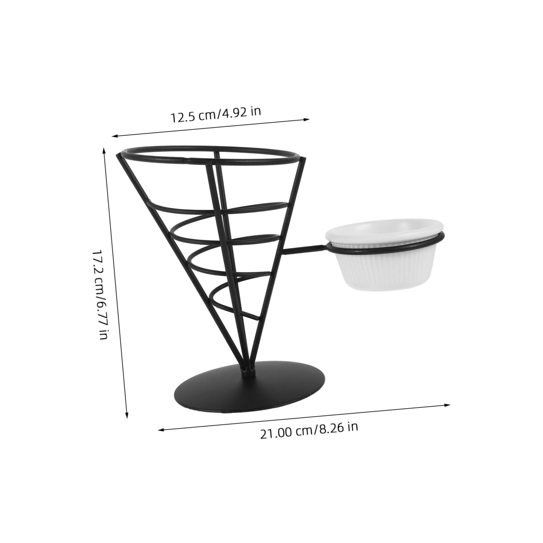 Ciieeo French Fries Holder Angled Baskets Snack Display Stand for French Fries Versatile