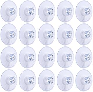 Whaline 45mm Large Suction Cup PVC Plastic Sucker Pads Without Hooks, 20 Packs