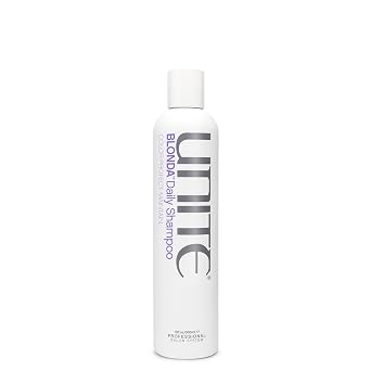 UNITE Hair BLONDA Daily Shampoo Gentle Cleanser for No-Tone Days to Maintain Bright Blonde, Gray & Highlighted Hair Adds Weightless Moisture & Shine 10 Fl Oz