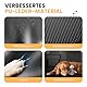 HiPetpy Hunde Autoschondecke Rückbank, 7-lagiges PU-Leder, 100% wasserdicht, Rücksitzverlängerung mit Hartboden für Hunde, Belastbar bis 204 kg, rutschfeste Hängematte für Auto, SUV, Kombi (Schwarz)