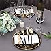 I00000 144 PCS Black Silverware Set, Plastic Silverware with Black Handle, Gold Plastic Cutlery Includes: 48 Forks, 48 Knives and 48 Spoons for Party or Dinner& Wedding