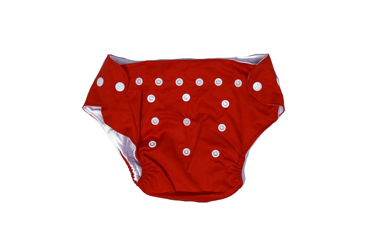 G-MART Extra Absorb Diaper Pants for Babies (Red)