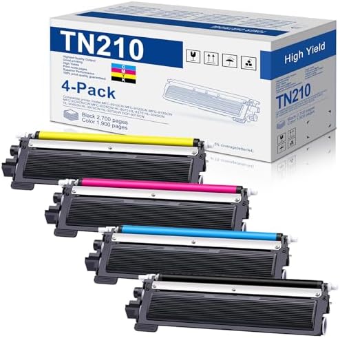 Cartuccia Toner 4 Pezzi Per Stampante Brother TN210 TN-210 - Foto 4