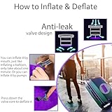 Knee Support Pillow - - Inflatable Wedge Portable Knee Pillow Between Legs for Sleeping - Leg Pillow Soothing Pain Relief for Sciatica Hip Joints and Thigh Sleep Support - Image 4