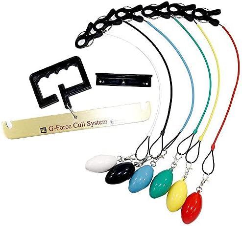 T. H. Marine G-Force Conservation Cull System Gen 2 - Fish Culling Beam with 6 Color Coded Buoy's and Clips for Bass Fishing Tournaments - Includes Cull Tag Holder