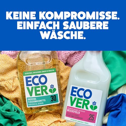 Ecover Waschmittel Color, flüssig, mit Apfelblüten- und Freesienduft, waschmittel flüssig, 30 Waschladungen, 1 x 1,5L 3