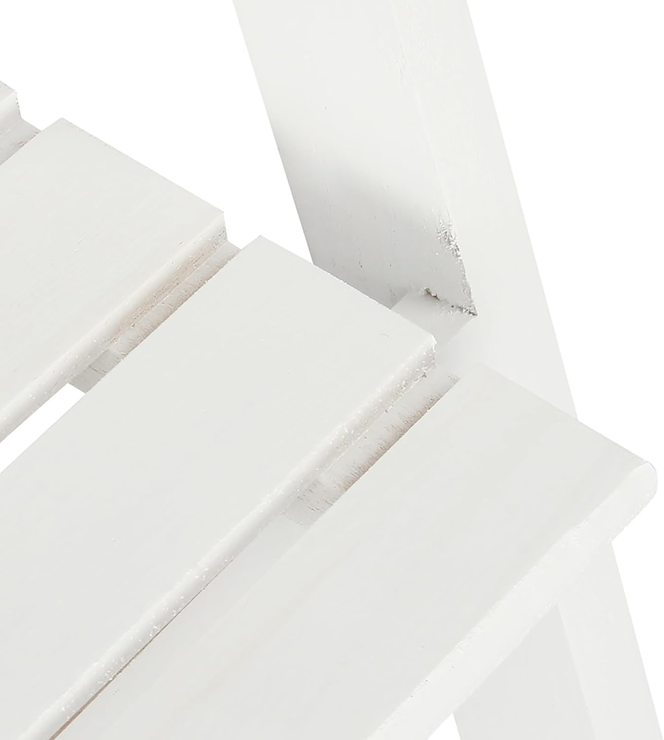 ZJchao Ladder Shelf, Display Unit of 4 Levels Bookcase of Houses Stand Plant Storage Shelving Unit Folding Bookcase with 16.5 x 13.7 x 44.3 (White)