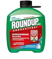 Roundup Unkrautfrei Express, 5 Liter Nachfüll-Kanister, Fertigmischung zur Bekämpfung von Unkräutern und Gräsern