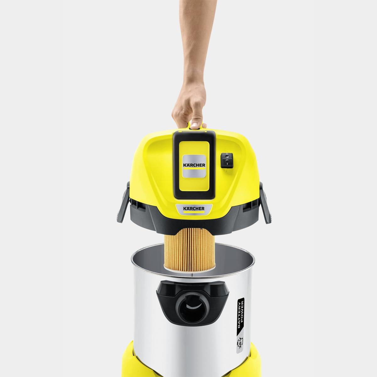 KÄRCHER 36 V Aspirateur Multifonction sans Fil WD 3 Battery Premium, Eau et Poussière, Filtre Cartouche, Flexible: 2 m,Taille Cuve: 17 l, Puissance: 300 W, Nécessite Batterie 36 V Non Incluse