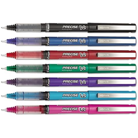 PILOT Precise V5 Stick Liquid Ink Rolling Ball Stick Pens, Extra Fine Point Cover