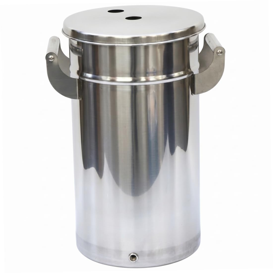 Máquina de recubrimiento de polvo contenedor de acero inoxidable de 8x16 pulgadas con tapa