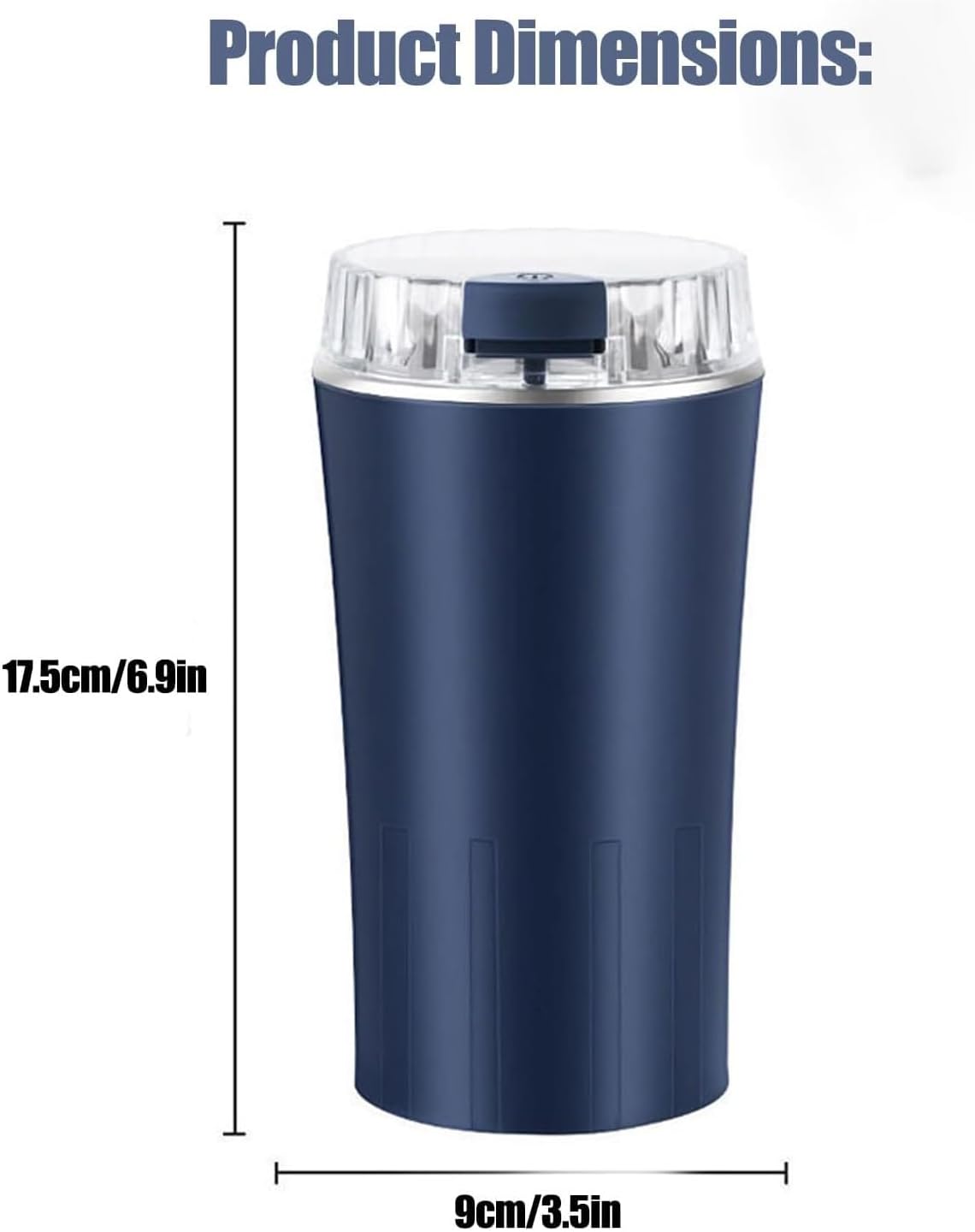 Household Superfine Grinder, Multi-Grain Blending & Powdering Machine, Electric Coffee Bean Spice Grinder with Stainless Steel Blade, One Touch Portable Mill Grinder for Herbs, Nuts (BLACK)