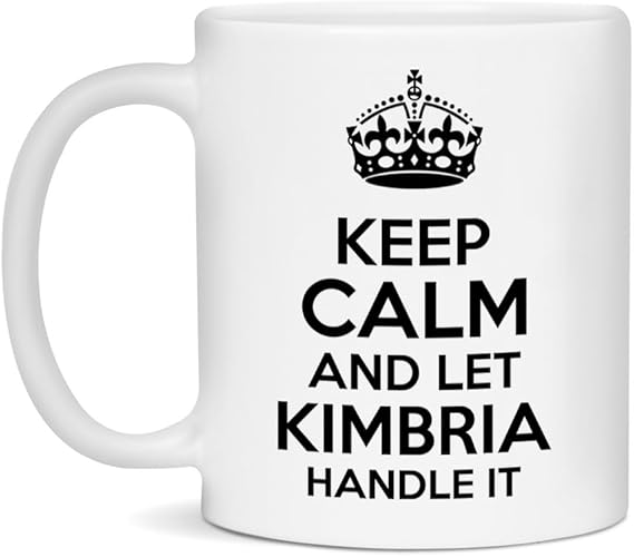 KIMBRIA Mug Funny Gift for Coffee & Tea Lovers Ceramic