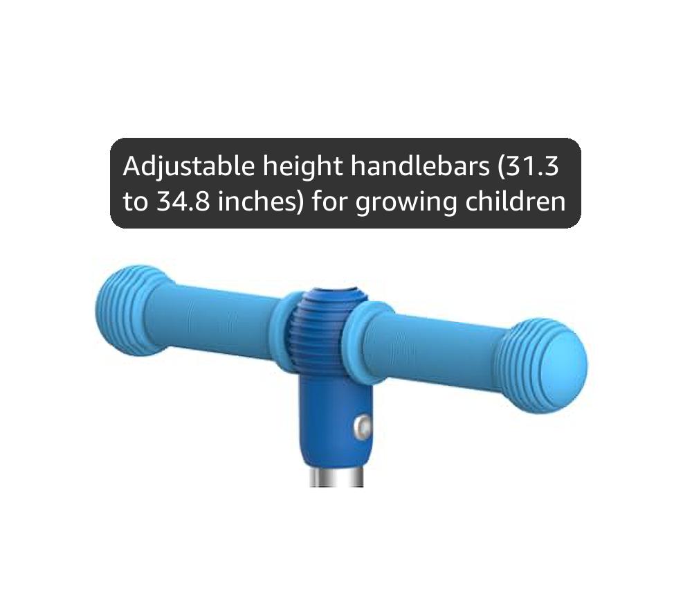 Gotrax KS3 Kids Kick Scooter, LED Lighted Wheels, Adjustable Height Handlebars and Removable Seat, Lean-to-Steer & Widen Anti-Slip Deck, 3 Wheel Scooter for Kids Ages 2-8 and up to 110 Lbs