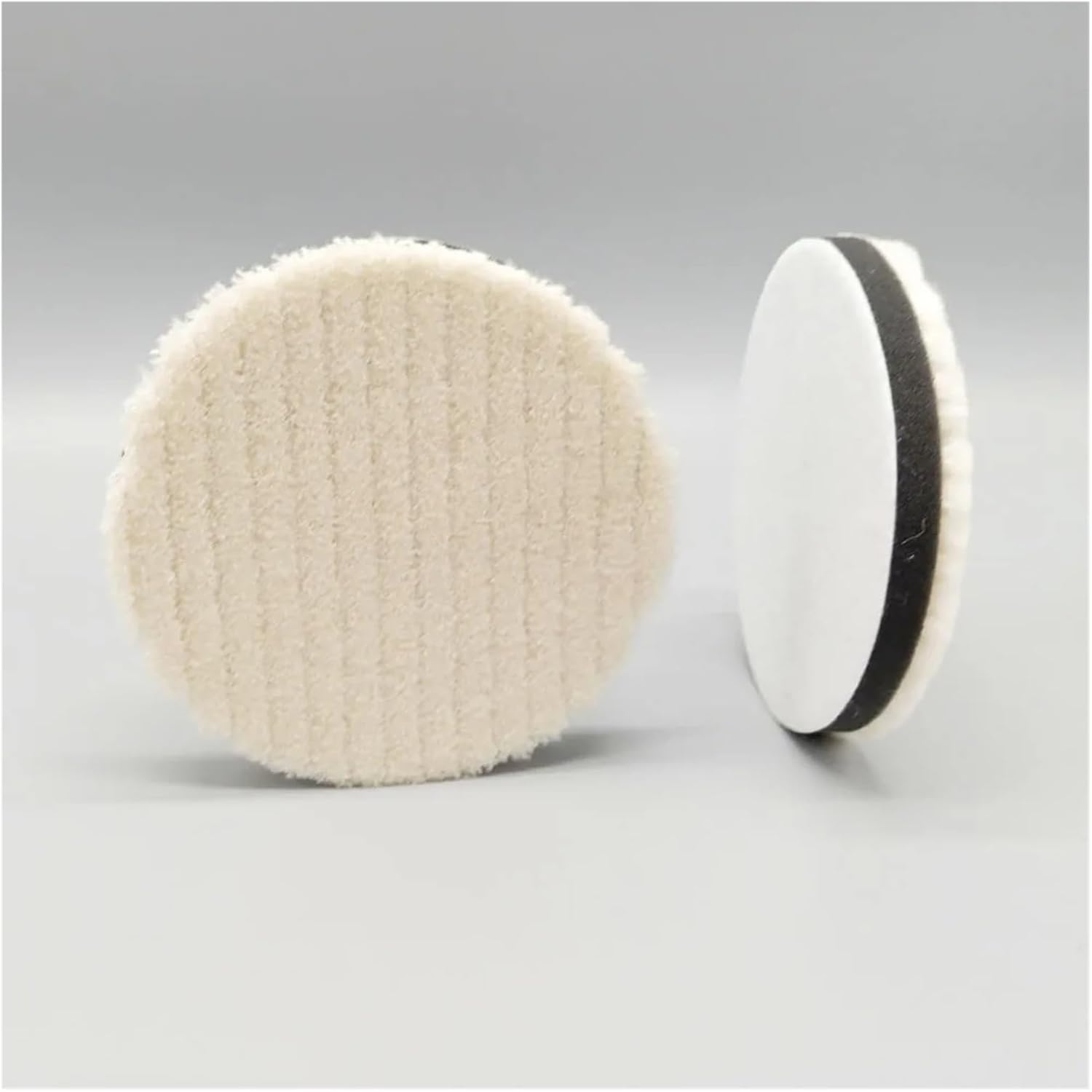 3 Inch Wool Polish Pad Automotive Polishing 80mm Detailing Pad for Car Polisher(No Cutting x 2PCS)
