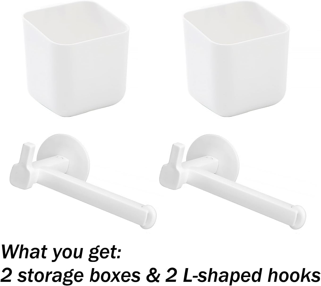 4-Pack Adhesive Headband Holder Organizer, Stretchable Wall Scrunchie Storage for Hair Ties, Hairbands, Claw Clips, Hair Brushes, Makeup Accessories, White