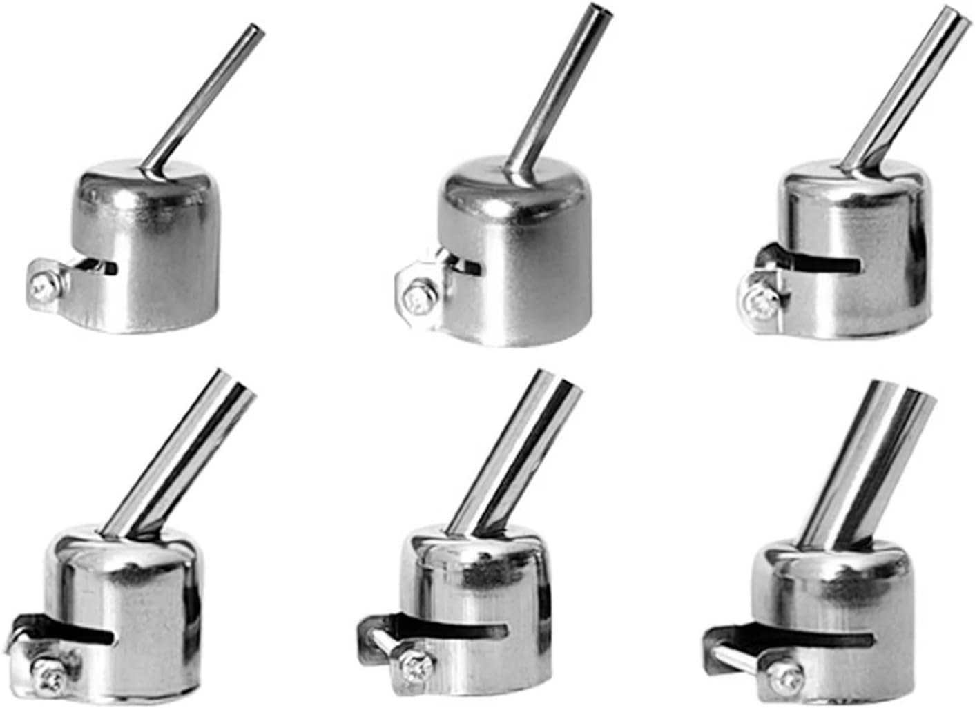 Universal Hot Air Gun Nozzle Extension Elbow Set for 850 Series Desoldering Stations(6PCS)