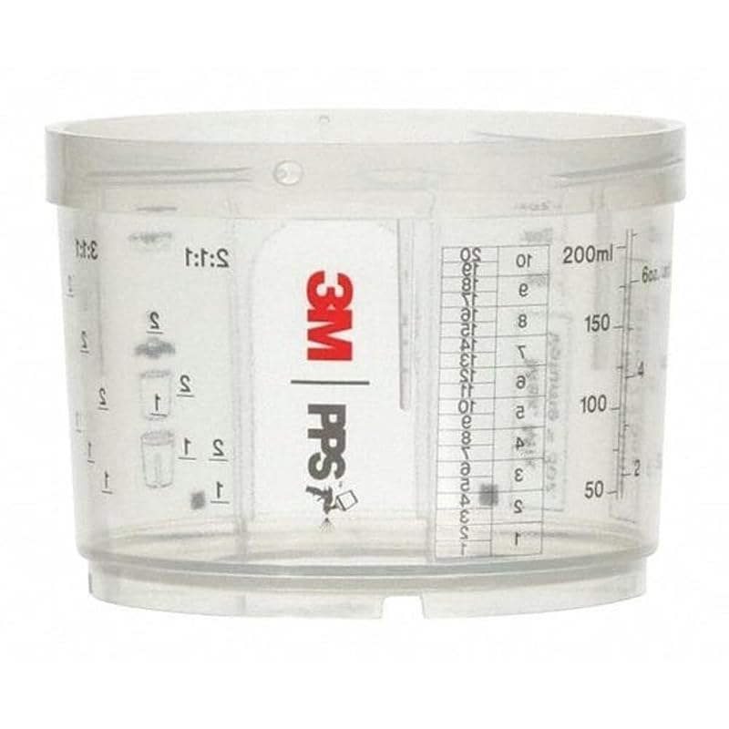 Copos para pistola de pintura 3M PPS 2.0 26115 Mini de 177 mL para tampas e liners PPS 2.0 Pacote com 2