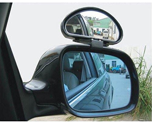 Xotic Tech Blind Spot Mirror, 4.5'' Black Half Oval Adjustable Wide Angle Rear View Mirror, Universal for Car SUVs Truck Motorcycle (2pcs) - Thumbnail 5