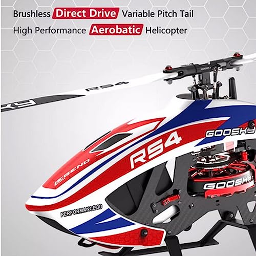 TENIREALX GOO-SKY Legend S2 MAX Hélicoptère RC 2,4 GHz 6 canaux double moteur sans balais à entraînement direct 3D Stunt Avion volant avec positionnement GPS pour les amateurs RC (version kit) – vue 3