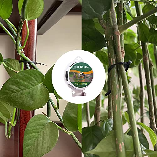 Atadura para Jardín Twist Tie 100m Negro Reutilizable miniatura 5