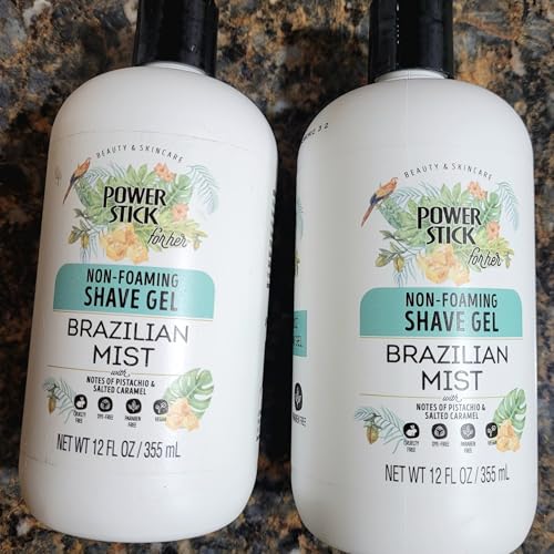 Power Stick - For Her Brazilian Mist 2pk Non Foaming Shave Gel Scented with Notes of Pistachio & Salted Caramel image 2