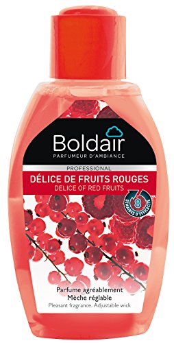 BOLDAIR - Mèches longue durée - Parfumant pendant 8 semaines - Mèche réglable - Parfum Fruits Rouges - 375 ml - Fabrication française Cover