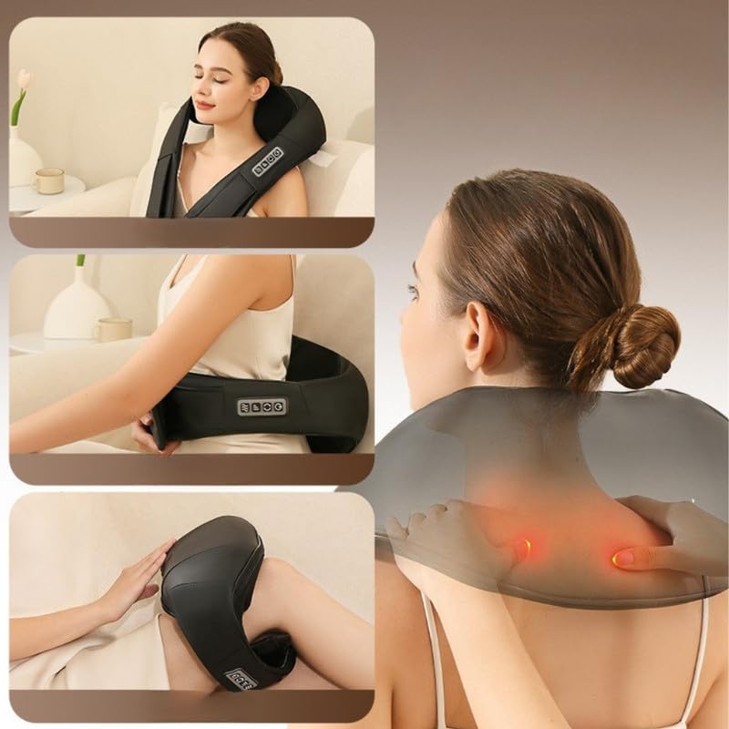 Fulaida® Fully Automatic Shoulder and Neck Massager – Electric Massage Shawl with Human-like Kneading 2